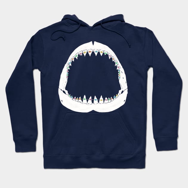 JAWS BRACES Hoodie by ALFBOCREATIVE